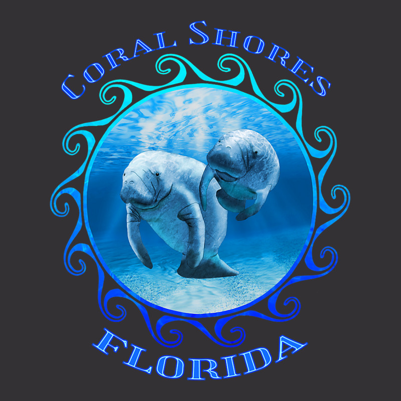 Coral Shores Florida Vacation Swimming Manatees Vintage Short | Artistshot