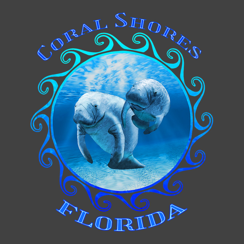 Coral Shores Florida Vacation Swimming Manatees Vintage T-shirt | Artistshot