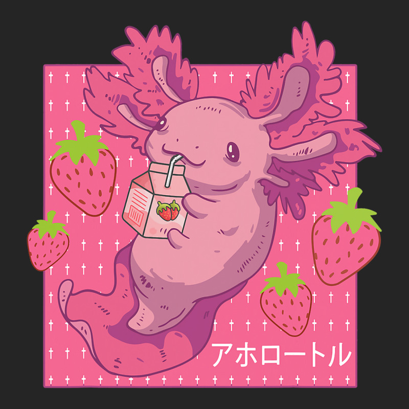 Cute Axolotl Pastel Goth Strawberry Milk Kids Yout Unisex Hoodie | Artistshot