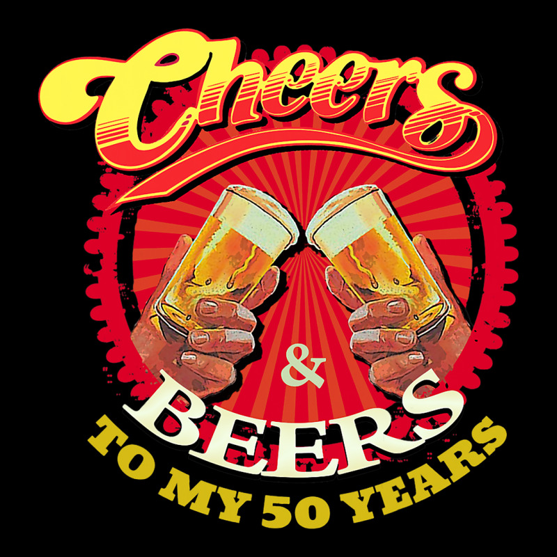 Cheers Beers To My Fifty 50 Years Funny Birthday Lightweight Hoodie | Artistshot