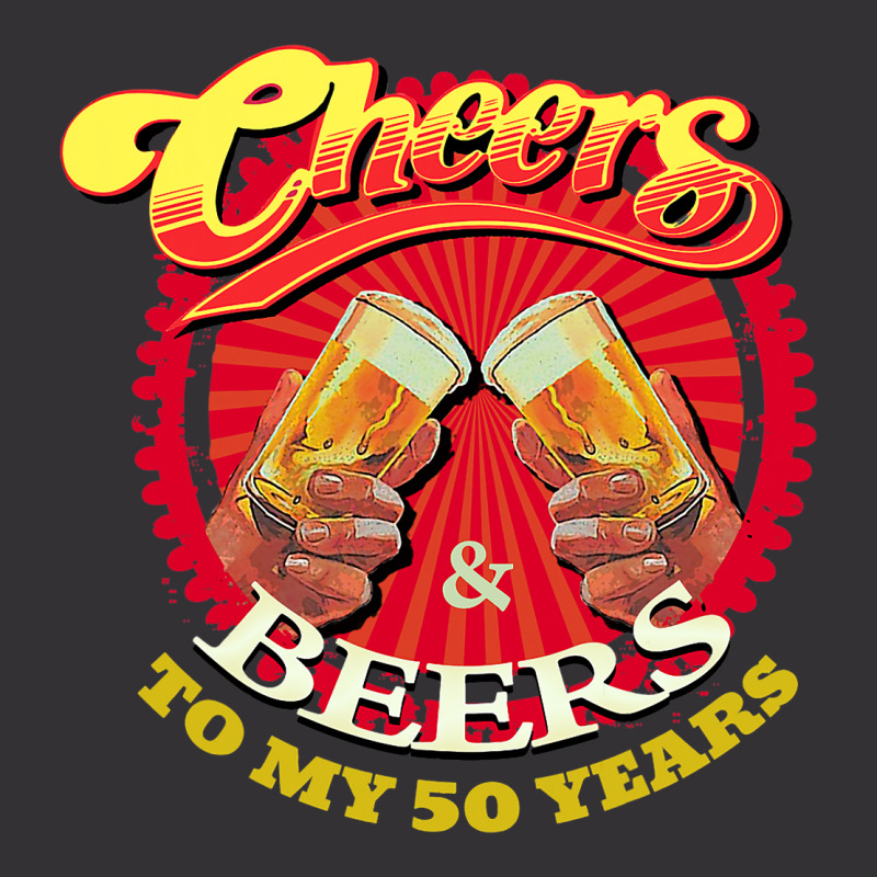 Cheers Beers To My Fifty 50 Years Funny Birthday Vintage Hoodie And Short Set | Artistshot