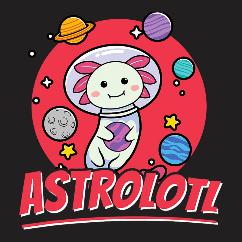 Cute Axolotl Salamander Cartoon Gift Kawaii Astrol T-shirt | Artistshot