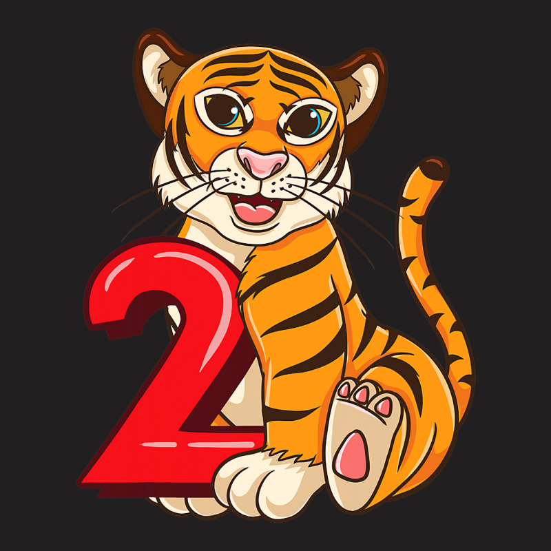 Birthday Tiger 2 Year Old T-shirt | Artistshot