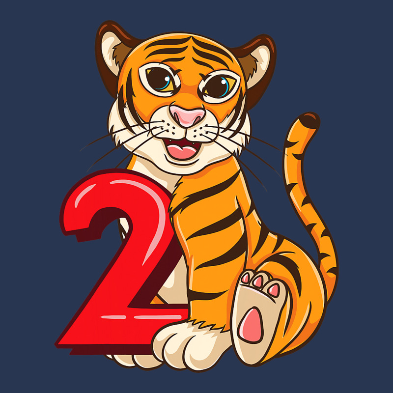 Birthday Tiger 2 Year Old Men Denim Jacket | Artistshot