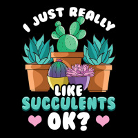 Cute I Just Really Like Succulents Ok Plant Obsess V-neck Tee | Artistshot