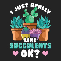 Cute I Just Really Like Succulents Ok Plant Obsess 3/4 Sleeve Shirt | Artistshot