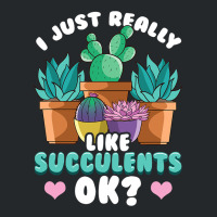 Cute I Just Really Like Succulents Ok Plant Obsess Crewneck Sweatshirt | Artistshot