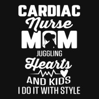 Cardiac Nurse Mom Cardiology Juggling Hearts And K Graphic T-shirt | Artistshot