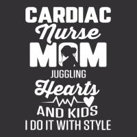 Cardiac Nurse Mom Cardiology Juggling Hearts And K Vintage Short | Artistshot