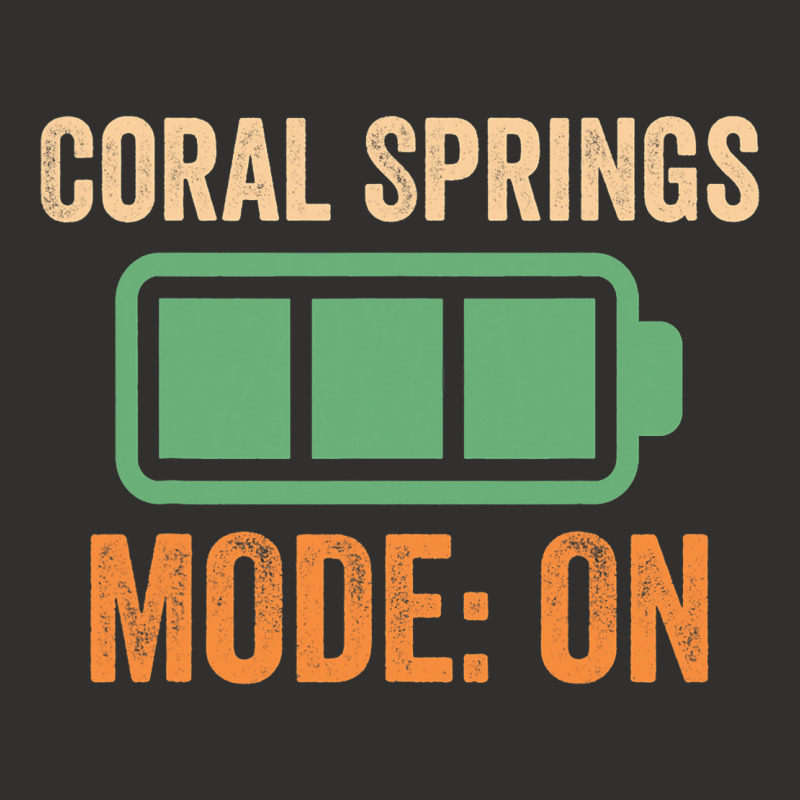 Coral Springs Mode On Battery Design Champion Hoodie | Artistshot