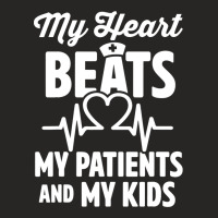 Cardiac Nurse Mom Cardiology My Heart Beats For Tw Ladies Fitted T-shirt | Artistshot