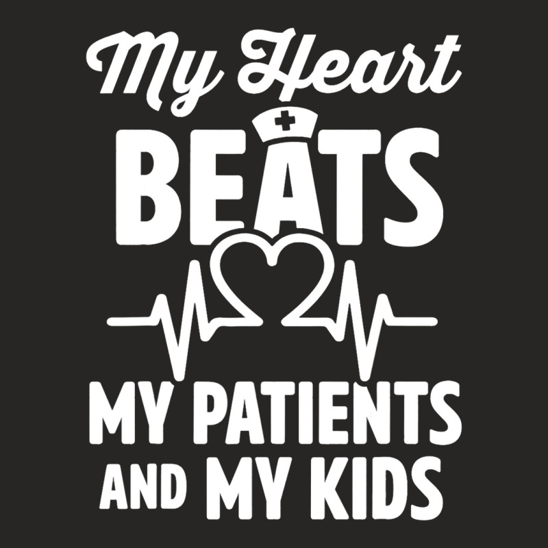 Cardiac Nurse Mom Cardiology My Heart Beats For Tw Ladies Fitted T-Shirt by ADDIECRUZ | Artistshot