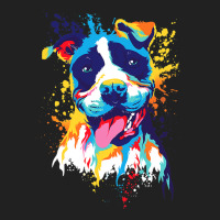 Colorful Dog Paint Art Dog Lovers Artist Basic T-shirt | Artistshot