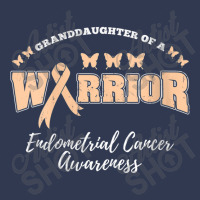 Womens Granddaughter Of A Warrior Endometrial Cancer Awareness Basic T-shirt | Artistshot