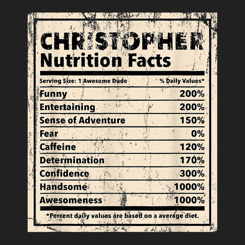 Christopher Nutrition Facts Funny Name Humor Nickname T Shirt Basic Youth T-shirt by dubrayhecallezhd | Artistshot