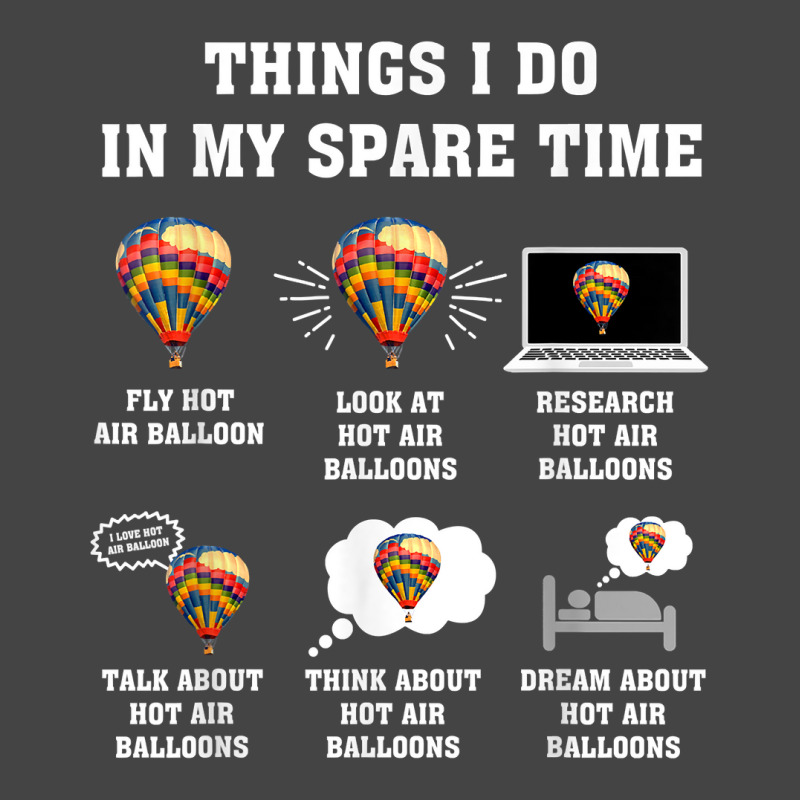 Things I Do In My Spare Time Hot Air Balloon Flying Balloons T Shirt Basic Youth T-shirt by derosaatlamos | Artistshot