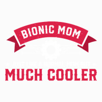 Bionic Mom Like A Normal Mom Much Cooler Replacement Raglan Crop Top | Artistshot