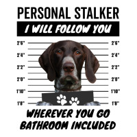 Personal Stalker Dog – Liver White Ticked German Shorthaired Pointer Raglan Crop Top | Artistshot