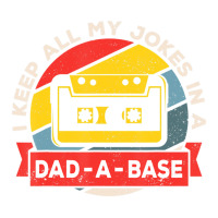 I Keep All My Jokes In A Dad-a-base Vintage Father's Day Dad Raglan Crop Top | Artistshot