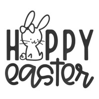 Funny Happy Easter Easter Eggs With Easter Bunny Rabbit Ears T Shirt Raglan Crop Top | Artistshot