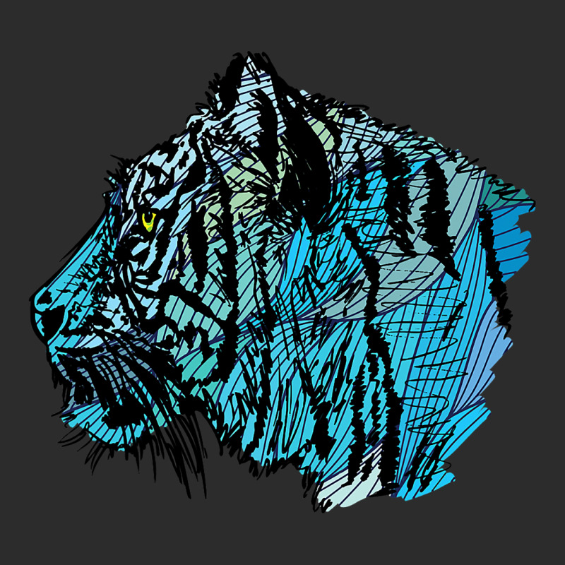 Colorful Hand Drawn Tiger Sketch Artistic Big Cat Exclusive T-shirt | Artistshot