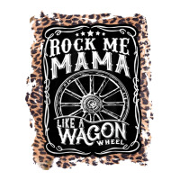 Rock Me Mama Like A Wagon Wheel Country Music Leopard 1 Raglan Crop Top | Artistshot