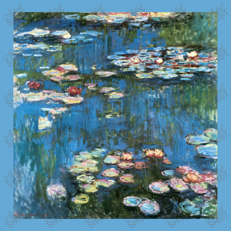 Waterlilies By Claude Monet Basic T-shirt by acesenpaii | Artistshot