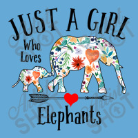 Just A Girl Who Loves Elephants Cute Design For Women Girls Basic T-shirt | Artistshot