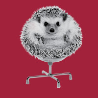 Funny Hedgehog In An Office Chair Ready For Work Fat Animal T Shirt Basic T-shirt | Artistshot