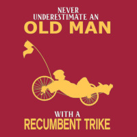 Never Underestimate Old Man With Recumbent Trike Basic T-shirt | Artistshot