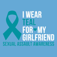 34.i Wear Teal For My Girlfriend Sexual Assault Awareness Month Sweats Basic T-shirt | Artistshot