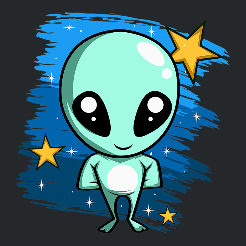 Cute Alien Famous Person Crewneck Sweatshirt | Artistshot