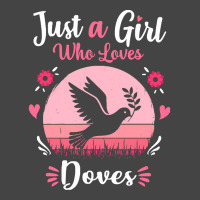 Doves T  Shirt Just A Girl Who Loves Doves Pink Retro Vintage Gift Ide Basic T-shirt | Artistshot