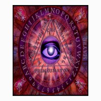 Triangle Of Art Necronomicon Divination Board Raglan Crop Top | Artistshot