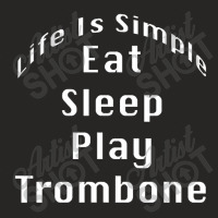 Eat Sleep Play Trombone Ladies Fitted T-shirt | Artistshot