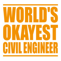 Worlds Okayest Civil Engineer Yellow Raglan Crop Top | Artistshot