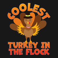 Coolest Turkey In The Flock Toddler Boys Thanksgiv Flannel Shirt | Artistshot