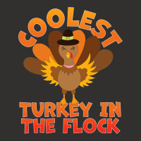 Coolest Turkey In The Flock Toddler Boys Thanksgiv Champion Hoodie | Artistshot