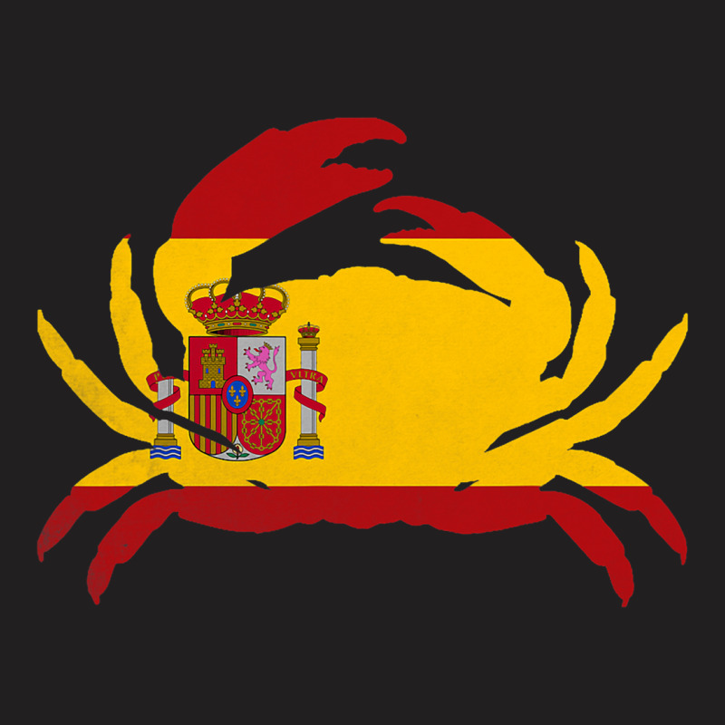 Crab Vintage Spain Spanish Flag Seafood Lover T-shirt | Artistshot