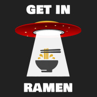 Ufo Believer And Ramen Lover Spaceship Alien Ramen Basic T-shirt | Artistshot