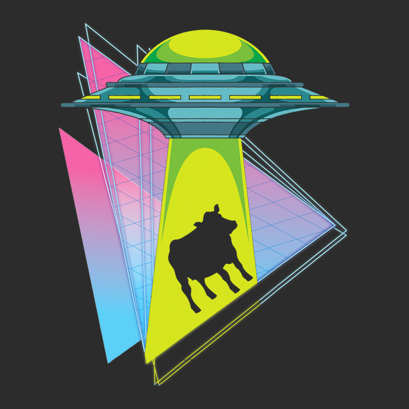 Vaporwave Cow Ufo Abduction Extraterrestrial Synth Exclusive T-shirt | Artistshot