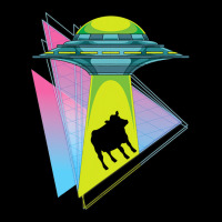 Vaporwave Cow Ufo Abduction Extraterrestrial Synth Long Sleeve Shirts | Artistshot