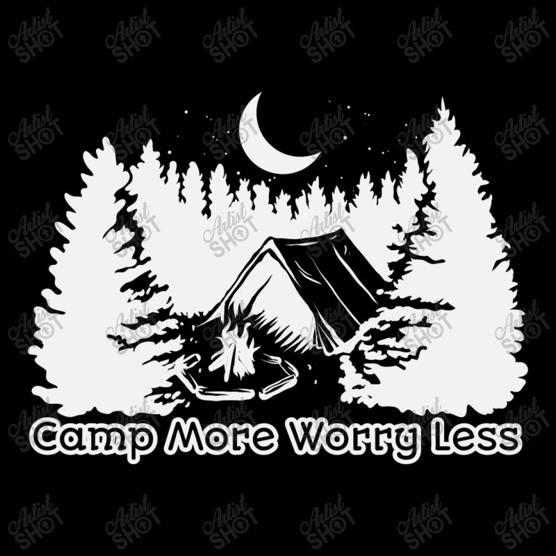 Camp More Worry Less Men's 3/4 Sleeve Pajama Set | Artistshot