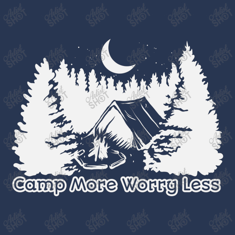 Camp More Worry Less Men Denim Jacket | Artistshot