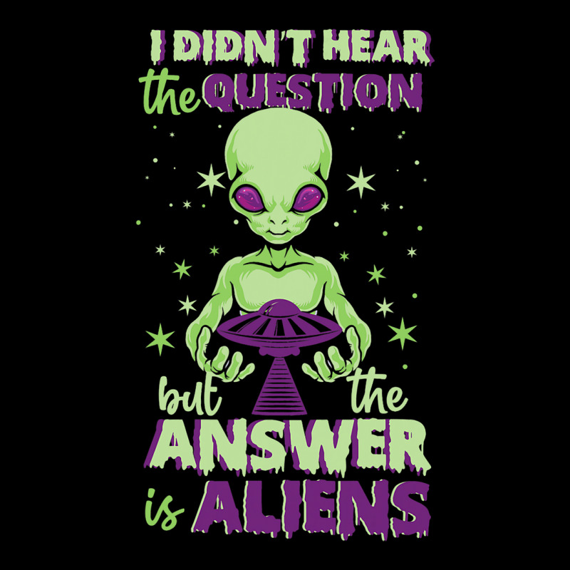 The Answer Is Alien Green Ufo Flying Saucer V-neck Tee | Artistshot