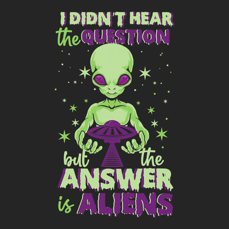 The Answer Is Alien Green Ufo Flying Saucer Unisex Hoodie | Artistshot