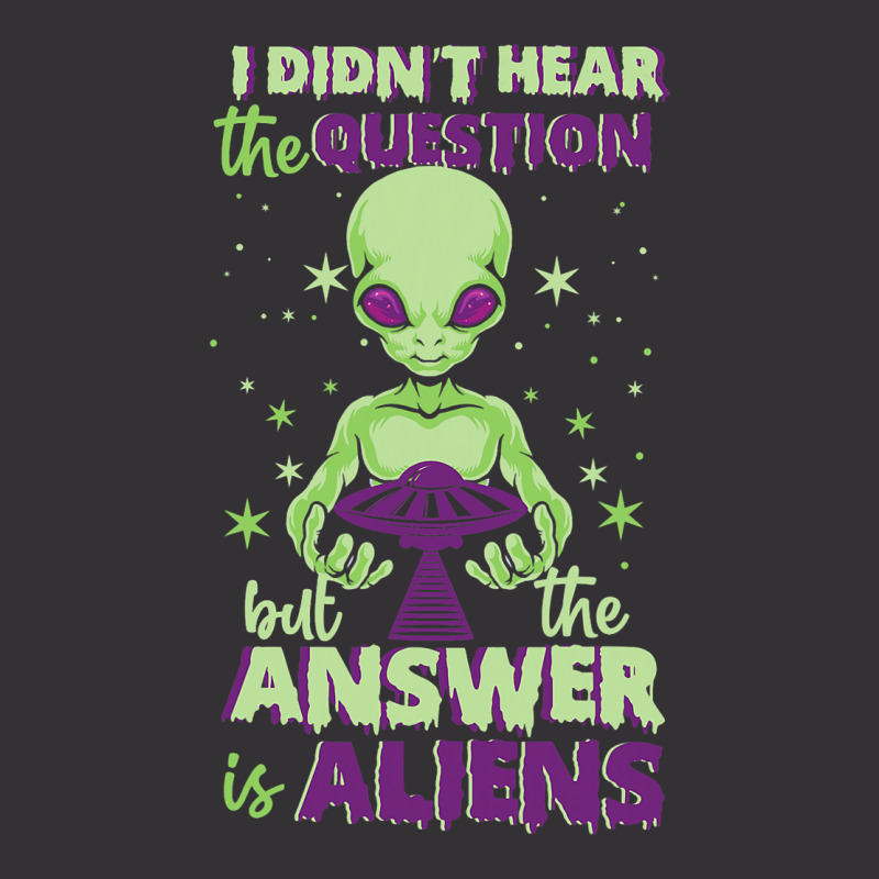 The Answer Is Alien Green Ufo Flying Saucer Vintage Short | Artistshot