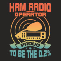 Vintage Ham Radio Operator 2retro Proud Amateur Ra Ladies Fitted T-shirt | Artistshot