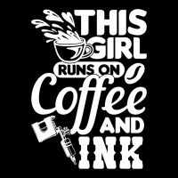 Tattoo Artist This Girl Runs On Coffee And Ink Fleece Short | Artistshot