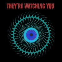 They’re Watching You. Paranoia Alien Creepy Cropped Hoodie | Artistshot